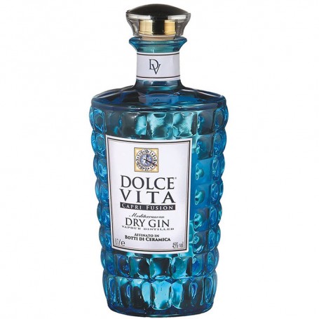 GIN DOLCE VITA CAPRI FUSION DRY GIN "RAFFINIERT IN KERAMIK FÄSSEN" CL.70