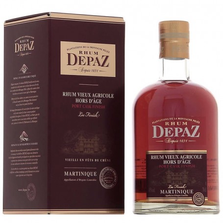 RHUM DEPAZ PORT CASK FINISH CL.70 CON ASTUCCIO