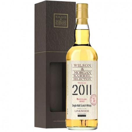 WHISKY WILSON & MORGAB LINKWOOD 2011-22 “QUERCUS ALBA” CL.70 CON ASTUCCIO