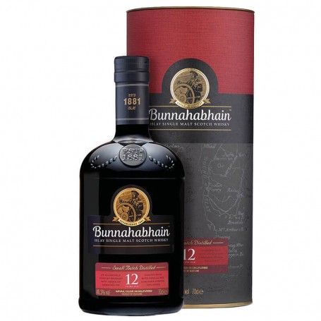 BUNNAHABHAIN WHISKY 12 YO CL.70 AVEC ETUI