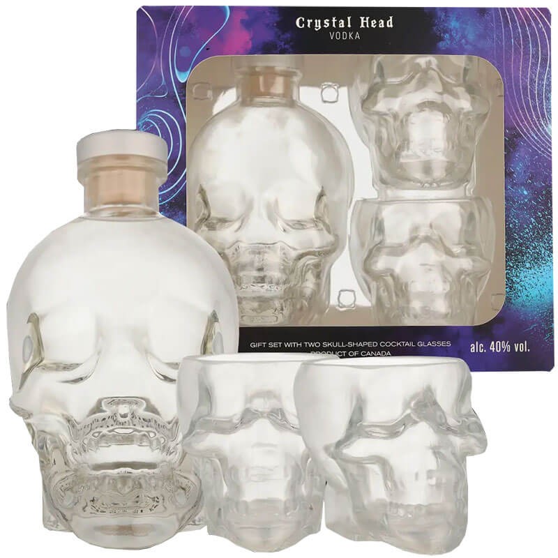 Crystal Head Vodka 750ml Gift w/4 shot glasses :: Vodka